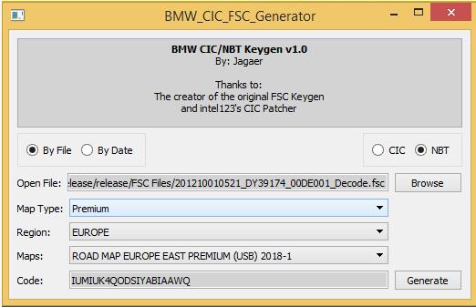 bmw fsc code generator 2019